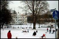 USA: Ahrensburg Castle in Winter