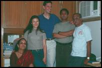 Ms Natarajan, Leggy, Jens, Chandu, and Mr Natarajan