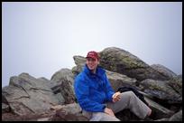 NH, Jens on Mt. Liberty in the Clouds