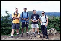 NH, Patrick, Murti, Rajesh, and Moiz below Mt. Pierce